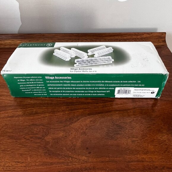 Department 56 Ice Crystal Walls Set of 6 Village Accessories 56717 Retired 1999 - Picture 11 of 13